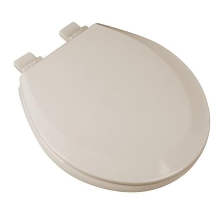 Plumbing Technologies Plumbing Technologies 1F1R7-01 Slow Close Premium Round Molded Wood Toilet Seat; Bonet 1F1R7-01